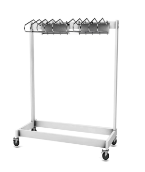 Garment Style Mobile 10 Arm Apron Rack