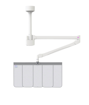 Mounted Flexible Shield 308 (Shield with ceiling column)