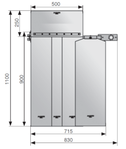 Lower body protection with universal adapter, suitable for accessory rails from 7 x 25 mm to 10 x 30 mm