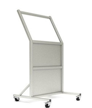 Tilted Mobile Leaded Barrier, LB-2430-B