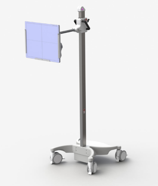 Mobile DR detector and cassette holder