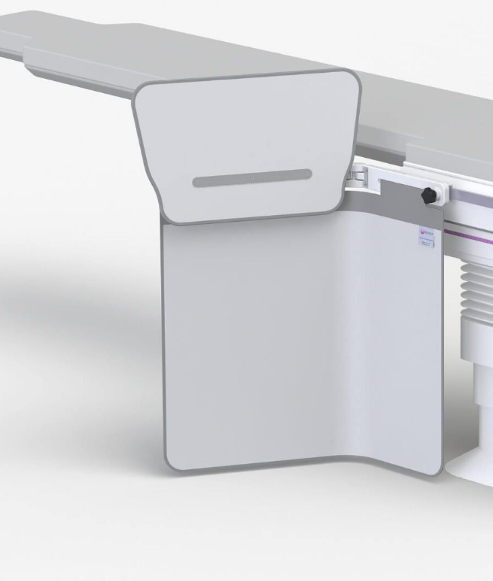 KNX-312 – Table shields- 78 cm wide with a single friction pivot