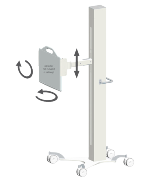 MDH130 – Mobile Detector Holder With Tilt Function
