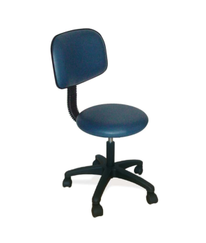 HT Therapist Round Top Stool with BackRest