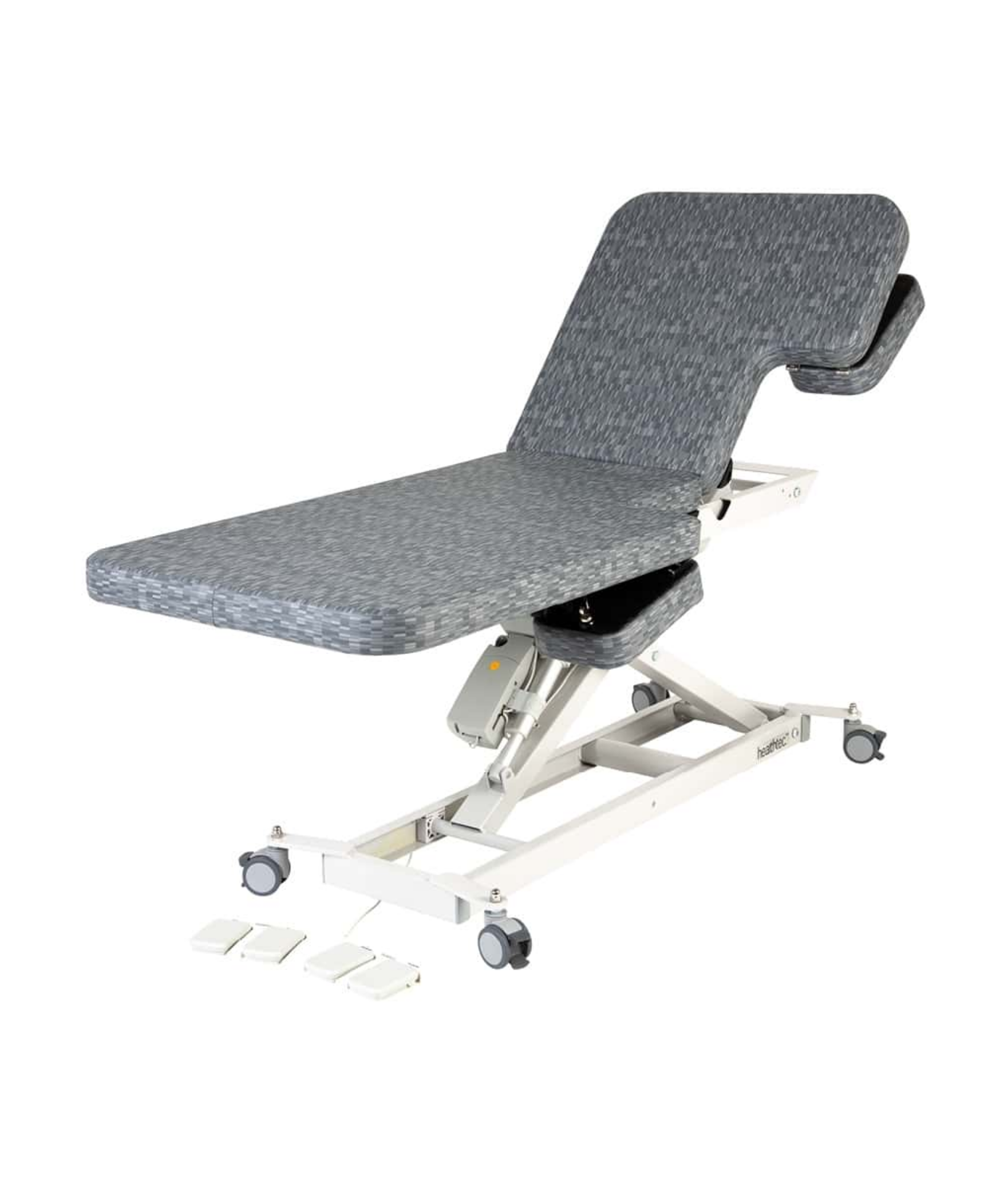 LynX Cardiology Table w/ Electric Back Rest Dual Cut Outs