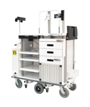 Featherweight Motorized Double Endoscopy Cart