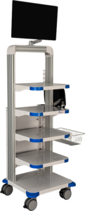 Featherweight Single Tower Endoscopy Cart