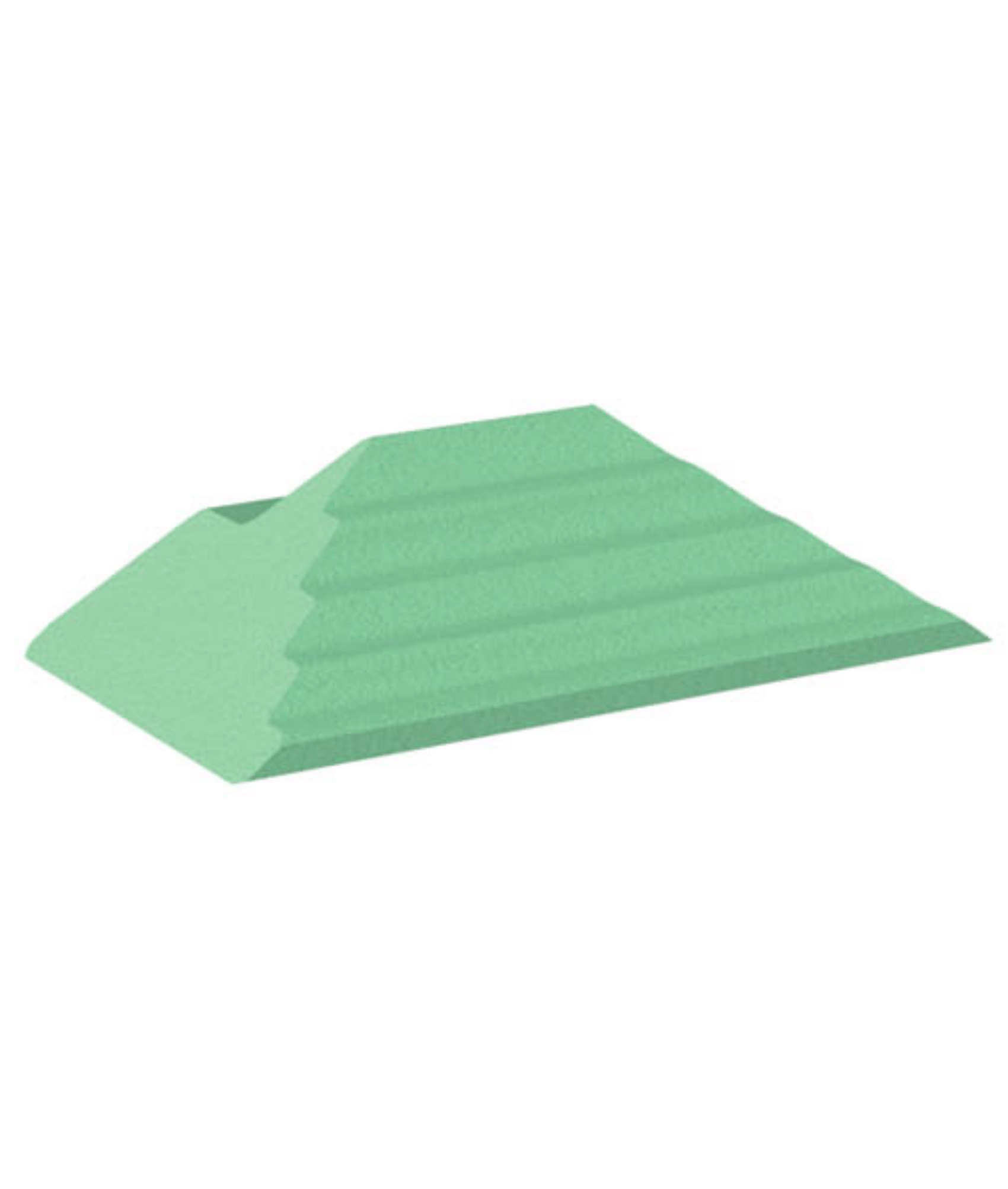 Coated Adult Oblique Finger Block Sponge (Stealth) [10.5" x 6" x 3"]