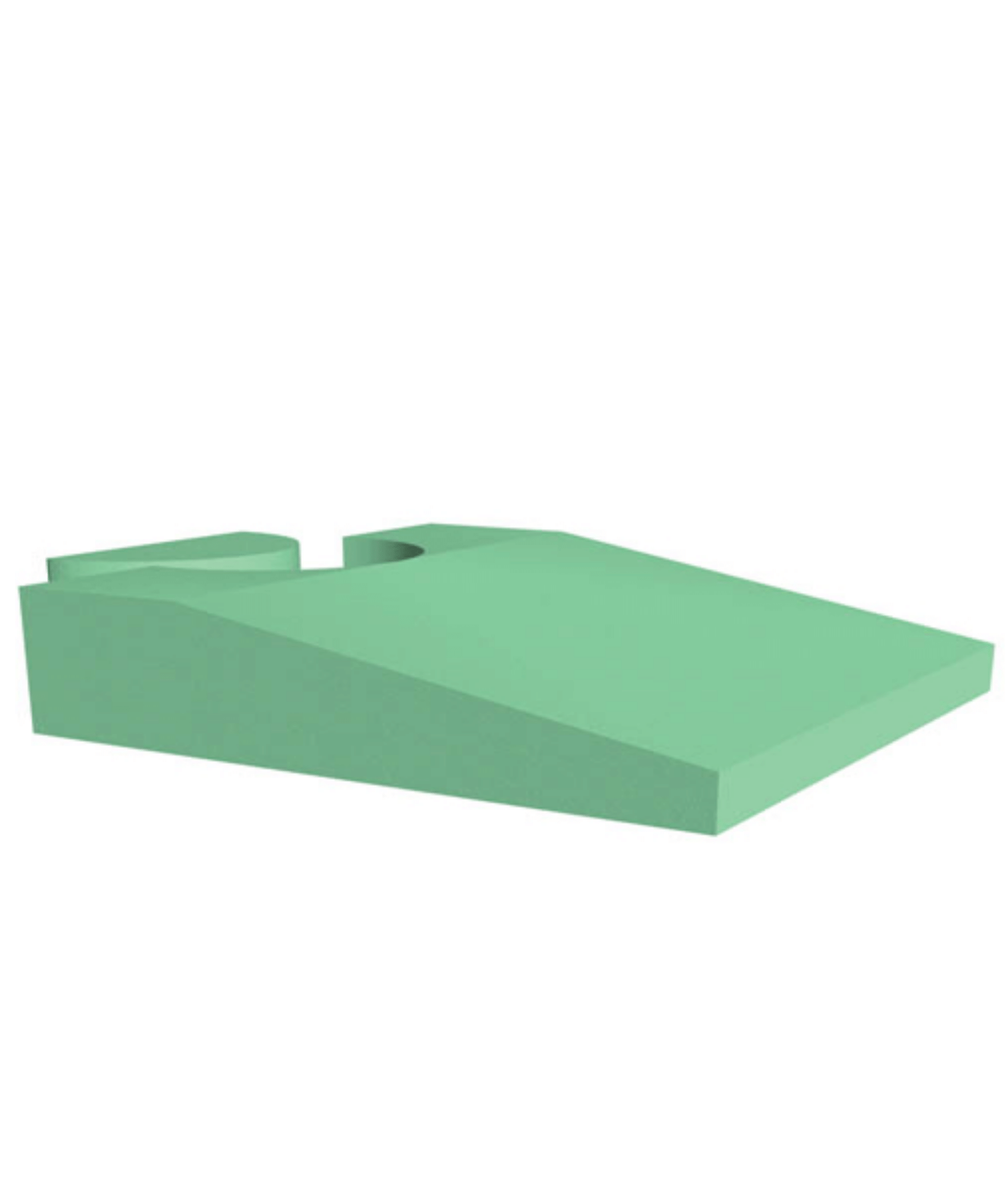 Coated Perineal Endovaginal/Transvaginal Ultrasound Wedge Sponge (Non-Stealth) [20" x 20" x 3"]