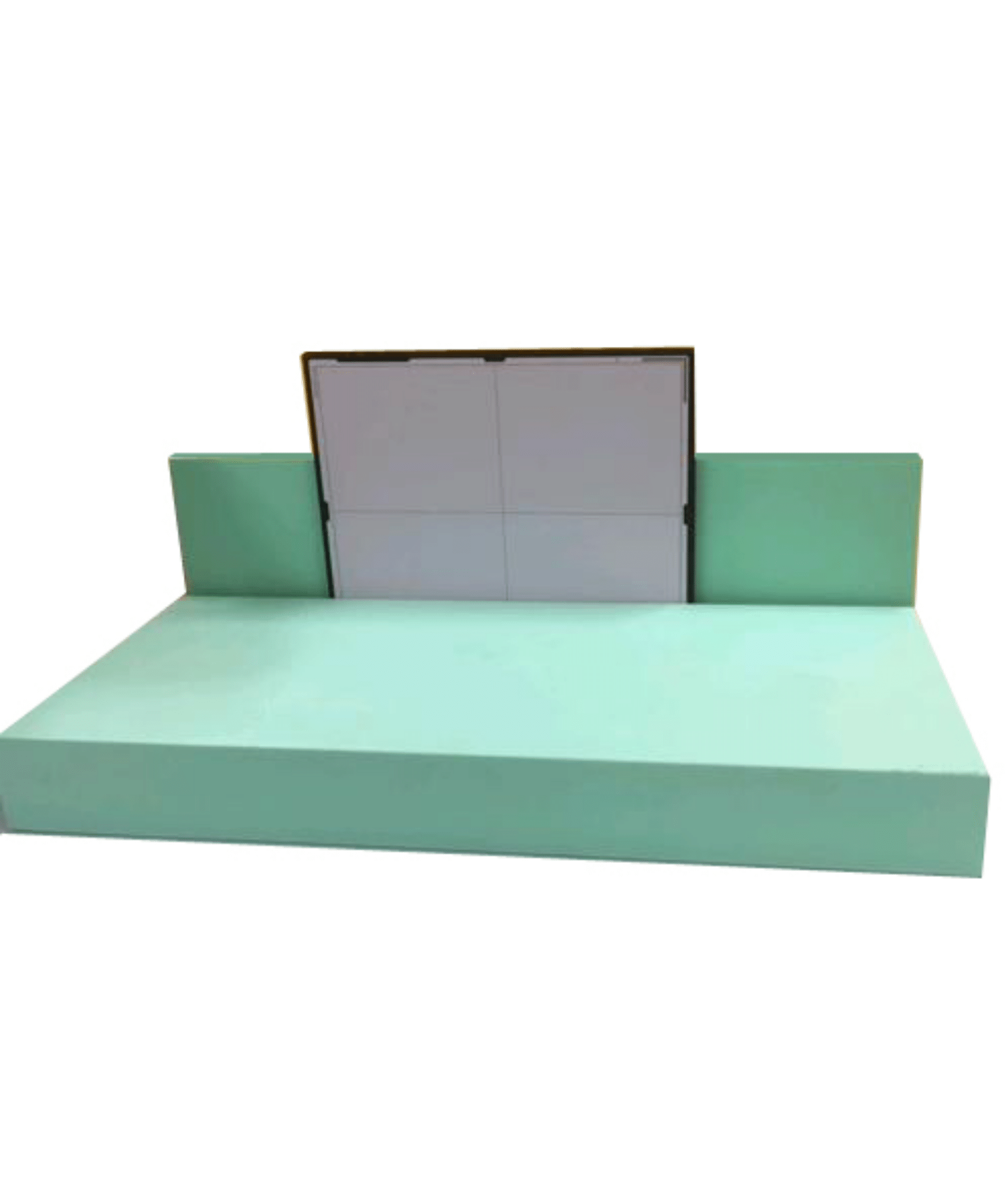 Coated Decubitus Block with Image Receptor Plate/Cassette Holder (Non-Stealth)