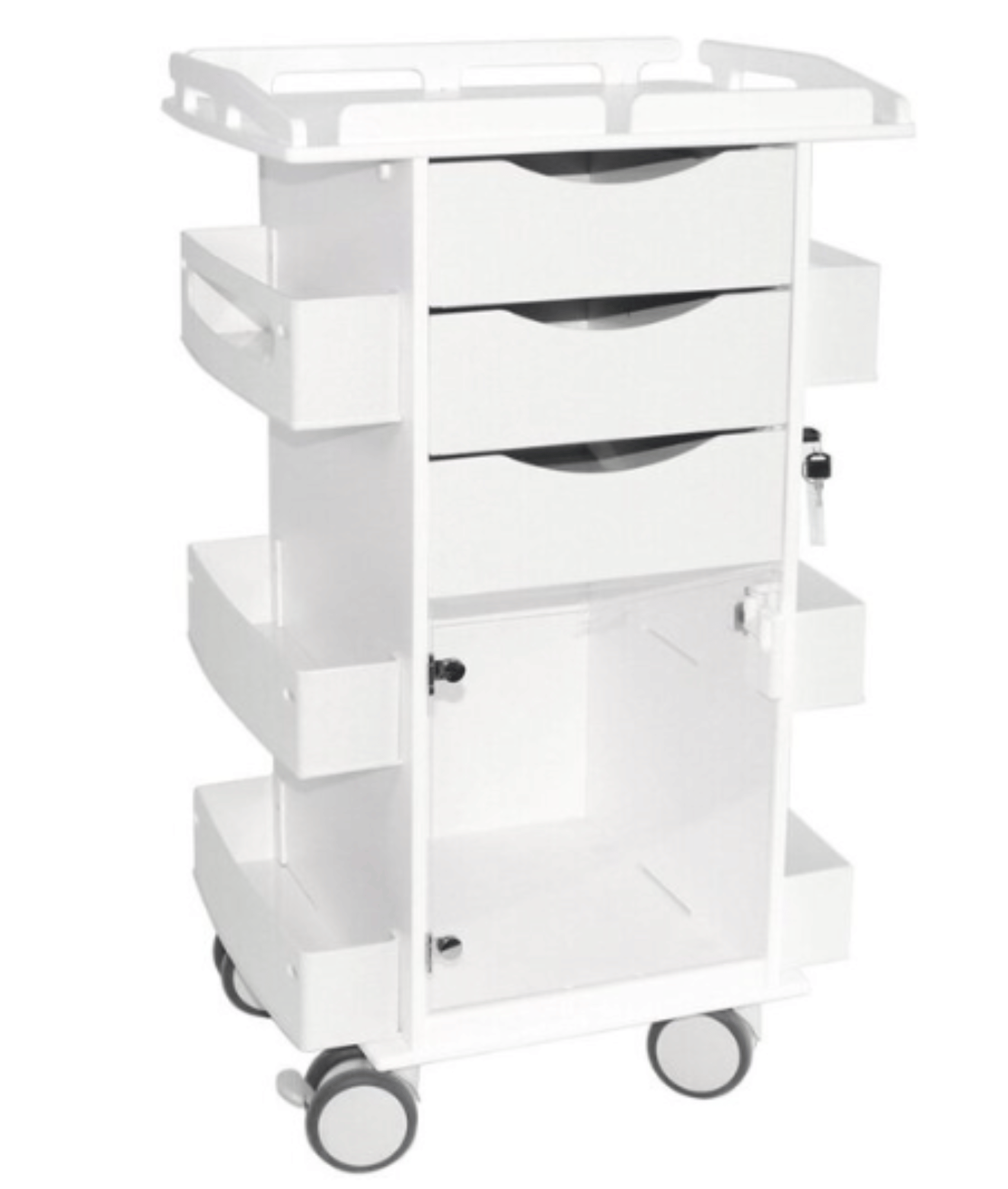 Core DX Cart with Hinged Door and Railtop