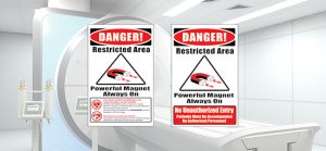 Danger Restricted Area Powerful Magnet - Warning Sign