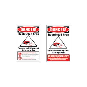 Danger Restricted Area Powerful Magnet - Warning Sign