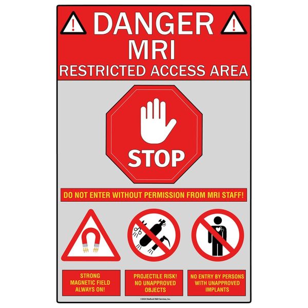 Danger MRI Restricted Access Area - Warning Sign