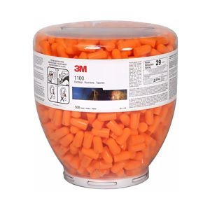 3M 1100 Foam Earplugs - Orange