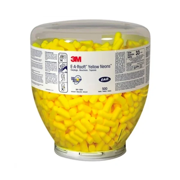 3M E-A-RSoft Earplugs - Yellow Neon
