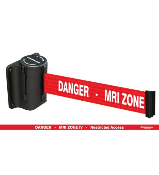Mini MRI Belt Barrier - Up to 2,290mm, Red Belt
