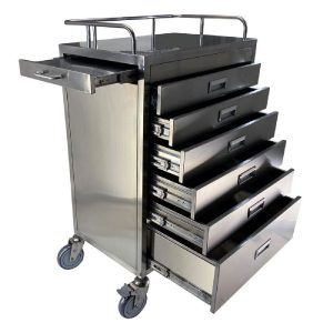 6 Drawer Stainless Steel Cart