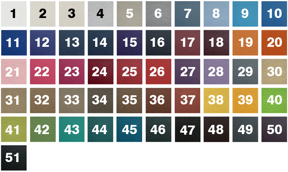 Colour Chart Options 01 01 01 01