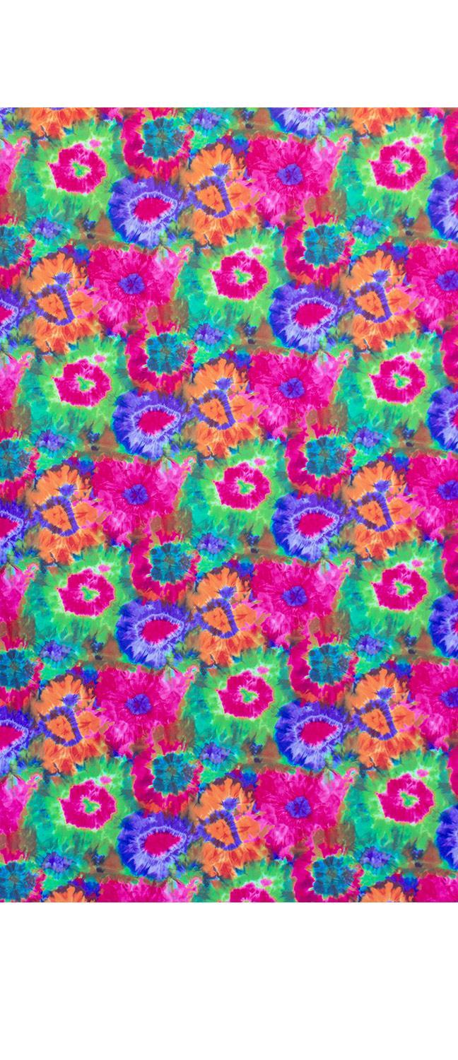Neon Tie-Dye Purple
